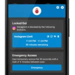 Lock Me Out App Interface
