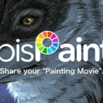 Main screen of Ibis Paint X with various drawing options.
