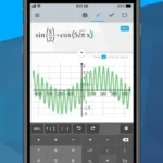Maple Calculator interface displaying a graph
