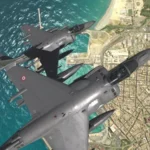 Marina Militare It Navy Sim gameplay screenshot showing a fighter jet taking off