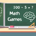 Math Games screenshot showing the main menu