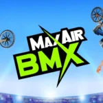 Max Air BMX gameplay screenshot showing a rider performing a trick