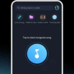 Music Recognition app interface