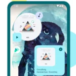 Music Widget showing music controls on a phone
