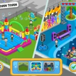 My Town: Discovery game interface showcasing various locations