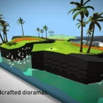OK Golf Gameplay on a miniature diorama course