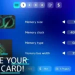PC Tycoon 2 gameplay screenshot showing component design interface