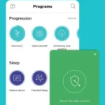 Petit BamBou App Interface showing different meditation programs