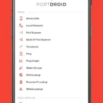 PortDroid Network Analysis Tool