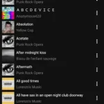 Reverse Music Player interface
