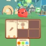 Rogue Slime gameplay screenshot showing card battles.