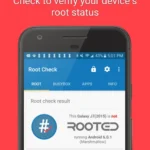 Root Check interface displaying detailed device information