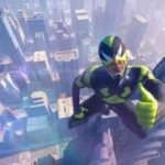 Rope Frog Ninja Hero exploring the city