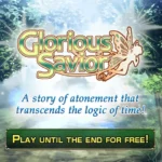 RPG Glorious Savior gameplay screenshot showing characters in battle.