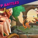 Rumble Arena gameplay screenshot showing two characters fighting