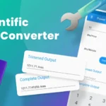 Scientific Unit Converter interface