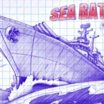 Sea Battle 2 gameplay screenshot showcasing different ships and the game board.