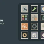 Shimu icon pack on a phone screen