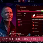 Sigma Theory gameplay screenshot showing the world map interface.