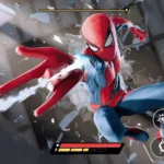 Spider-Man fighting a robot in Spider Fighter