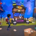Strange Hill gameplay featuring the main character interacting with a robot