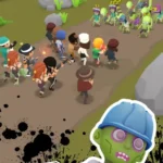 Survivor Idle Run: Z-RPG Game gameplay screenshot showing the character attacking zombies