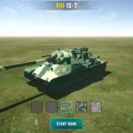 Tank Hunter 3 gameplay screenshot showing a tank firing.