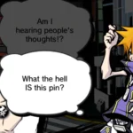 The World Ends With You gameplay screenshot showing the main character Neku using his psychic abilities in battle.