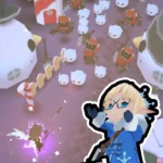 Tiny Fantasy gameplay screenshot showing colorful graphics and action-packed combat.