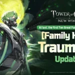 Tower of God: New World gameplay screenshot showing characters in battle
