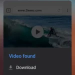 Video Downloader interface showing video download options