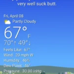 What The Forecast app interface