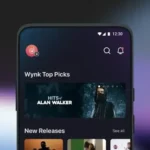 Wynk Music interface screenshot