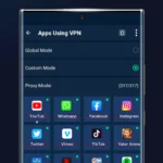 XY VPN interface displaying connection options
