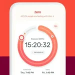 Zero – Intermittent Fasting in use on a phone.