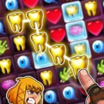 Zombie Blast gameplay screenshot showing diamond matching
